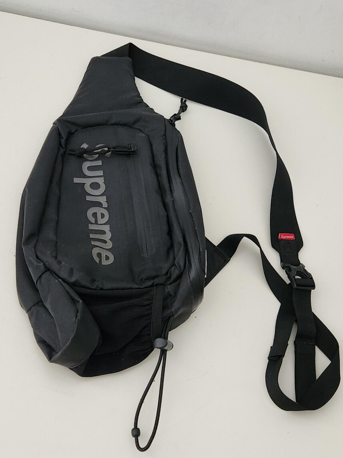 SS21 Supreme Sling Bag Black Water Resistant