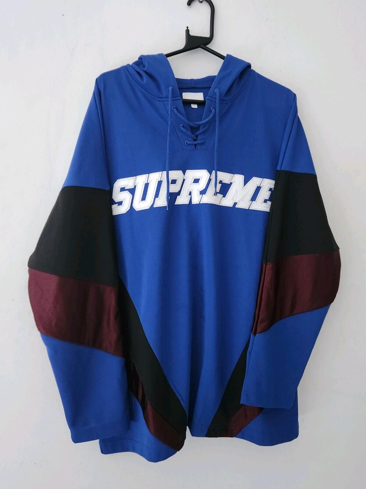 FW17 Supreme Hockey Jersey Blue Size L