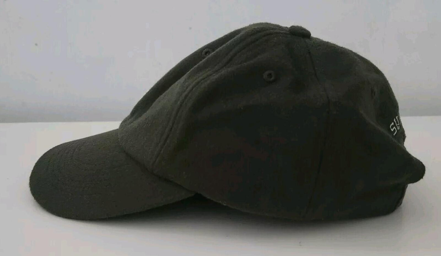FW21 Supreme Loro Piana Wool S Logo 6-panel cap Olive Hat Italian Fabric