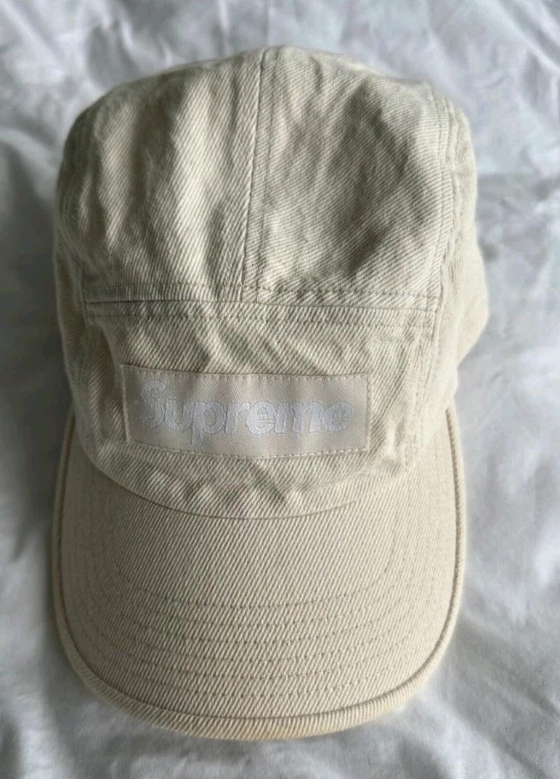 FW22 Supreme Denim Camp Cap Natural