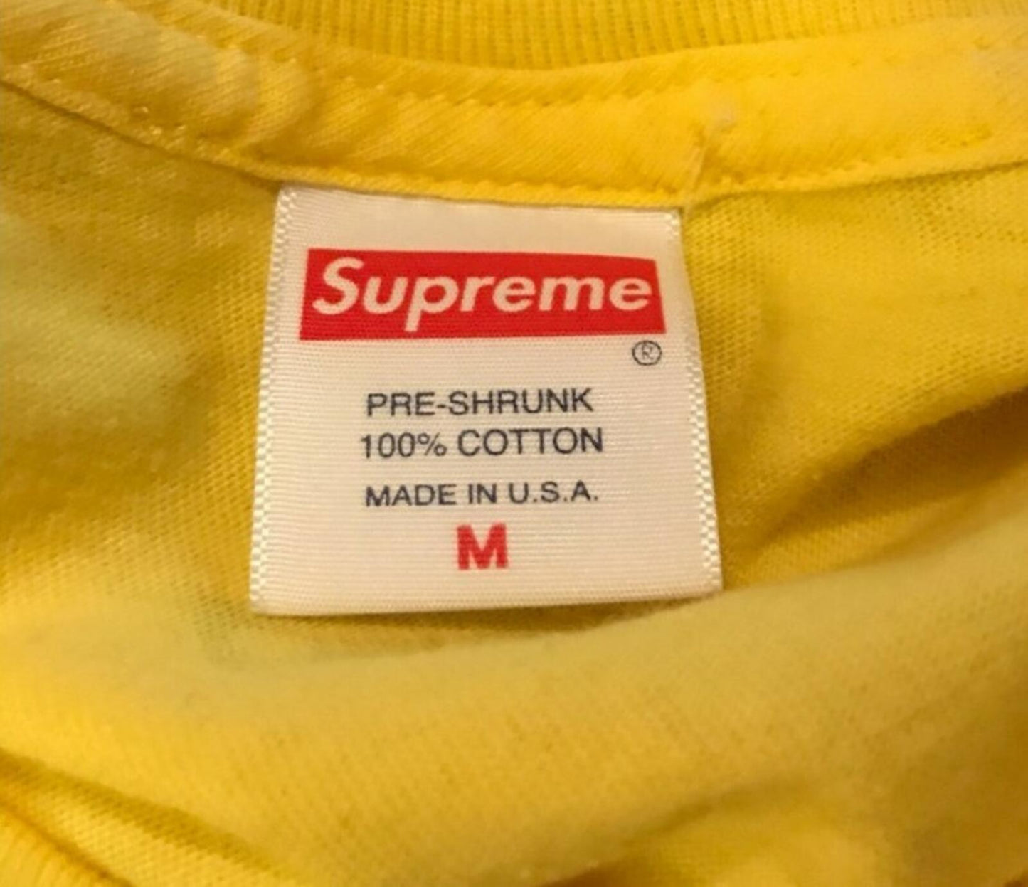 SS17 Supreme Michael Jackson Tee Yellow Tee M