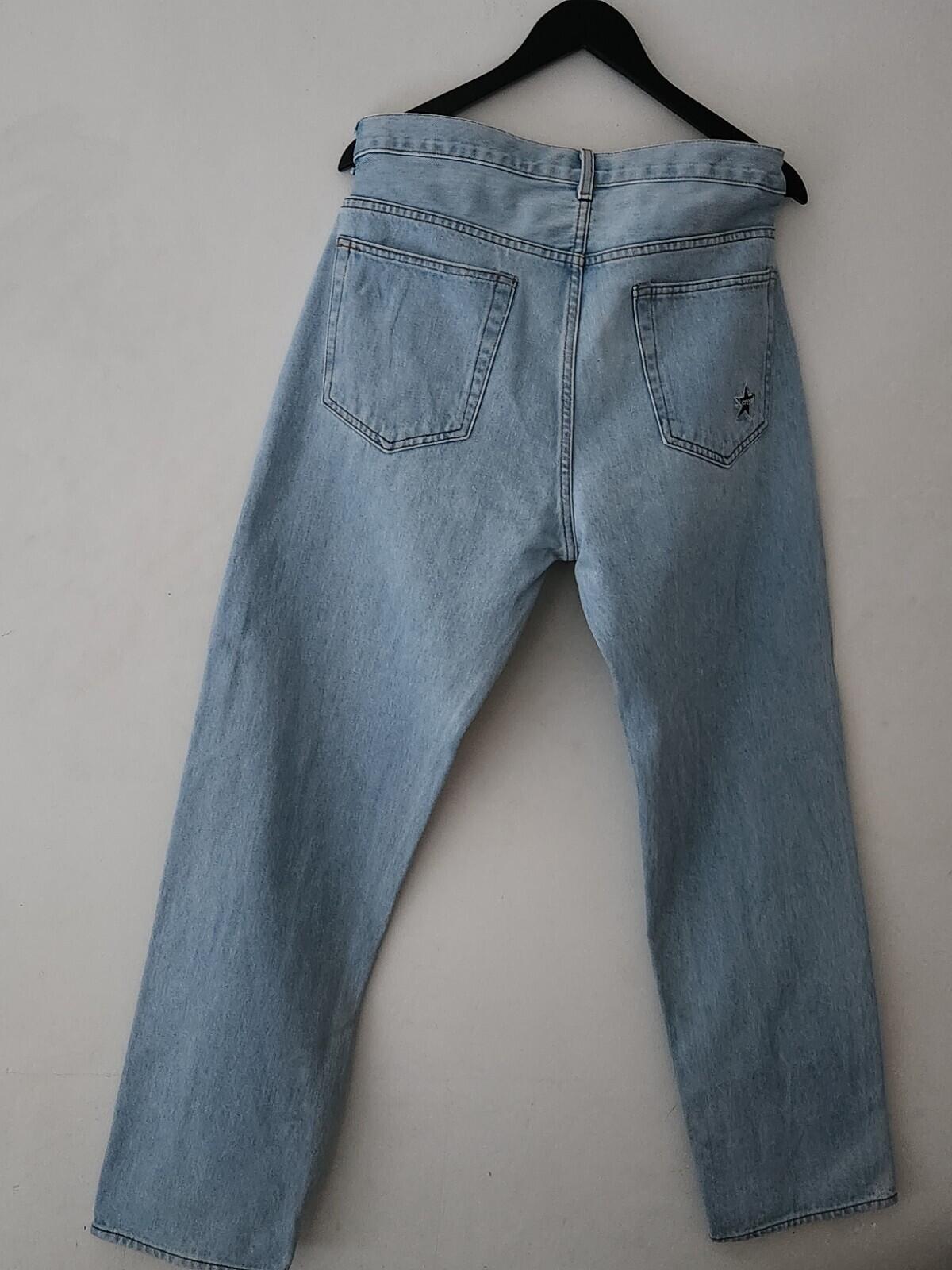 SS18 Supreme washed regular jeans size 34 blue W34 L32 star denim