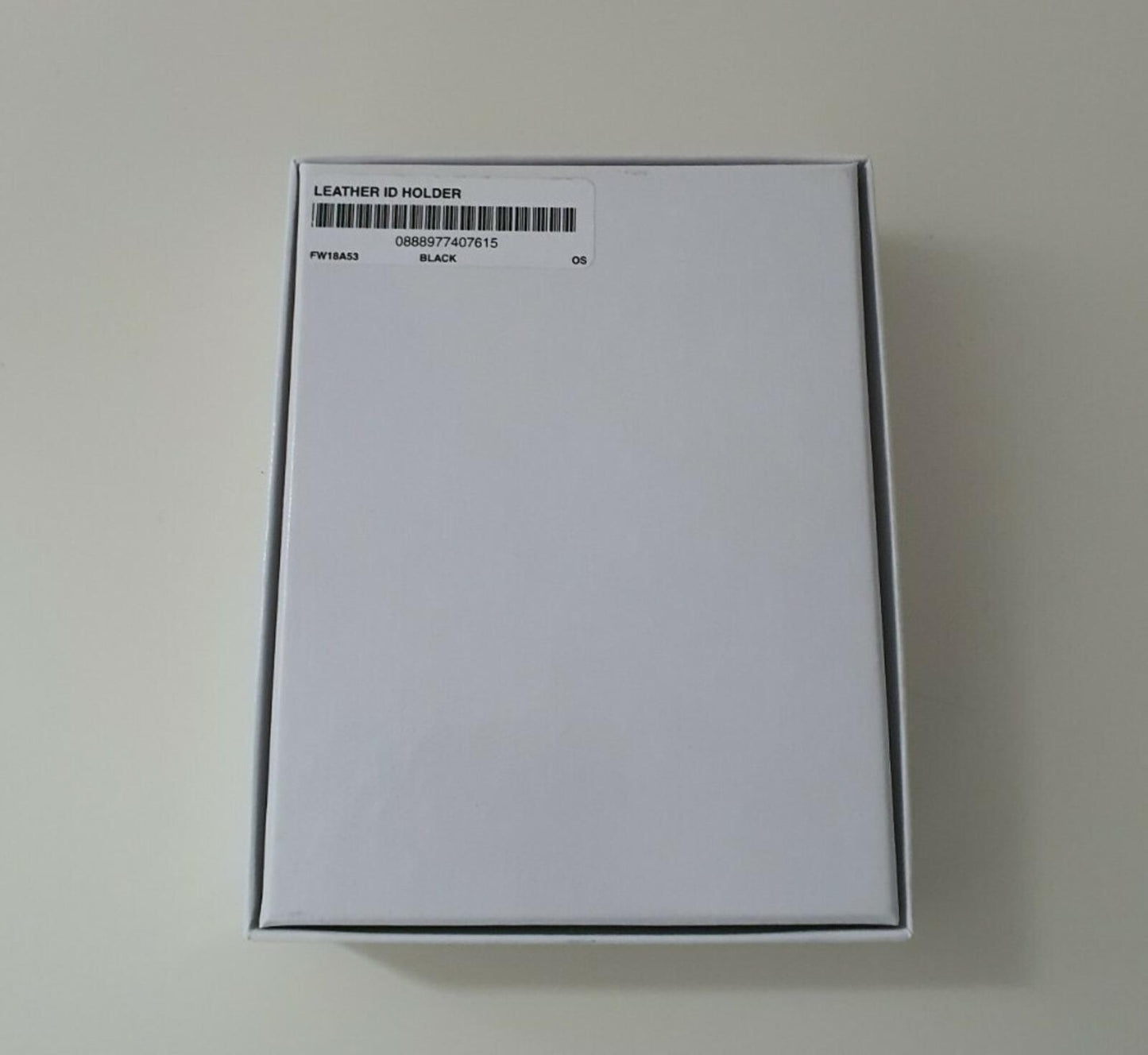 FW18 Supreme leather black ID holder small box logo wallet New Accessory