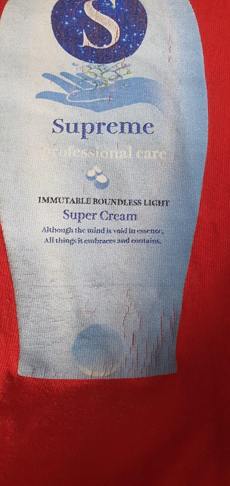 FW19 Supreme Super Cream camiseta roja talla XL