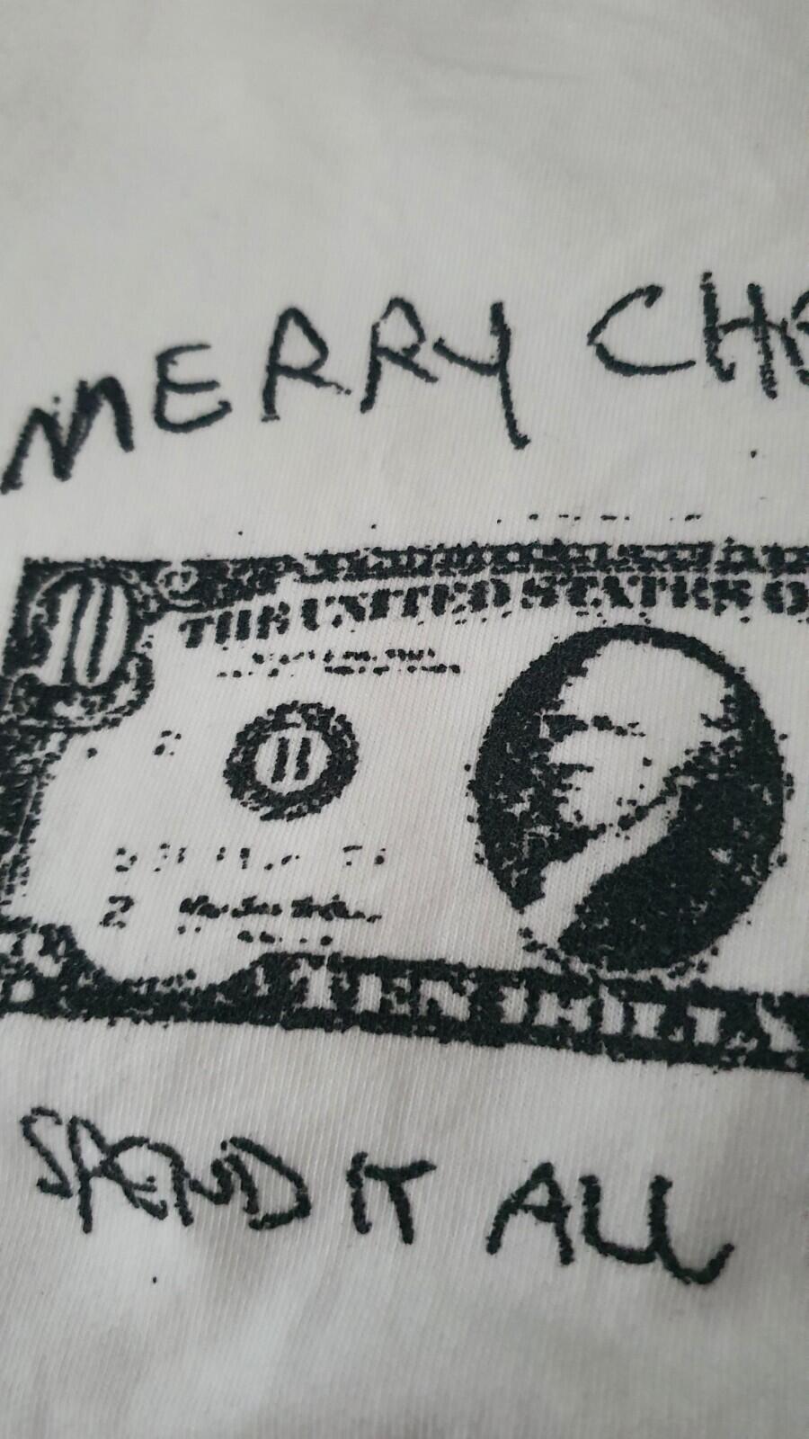 FW21 Supreme Spend It Tee White Size XL Christmas