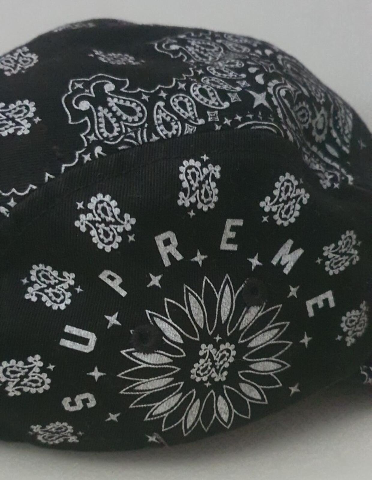 Gorra camp Supreme Bandana SS21 negra