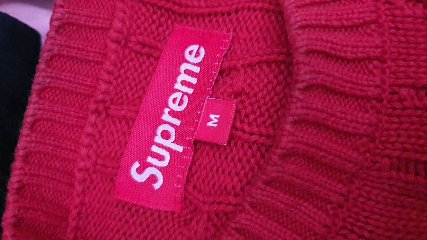 SS11 Supreme Cable Knit Sweater Red Size M