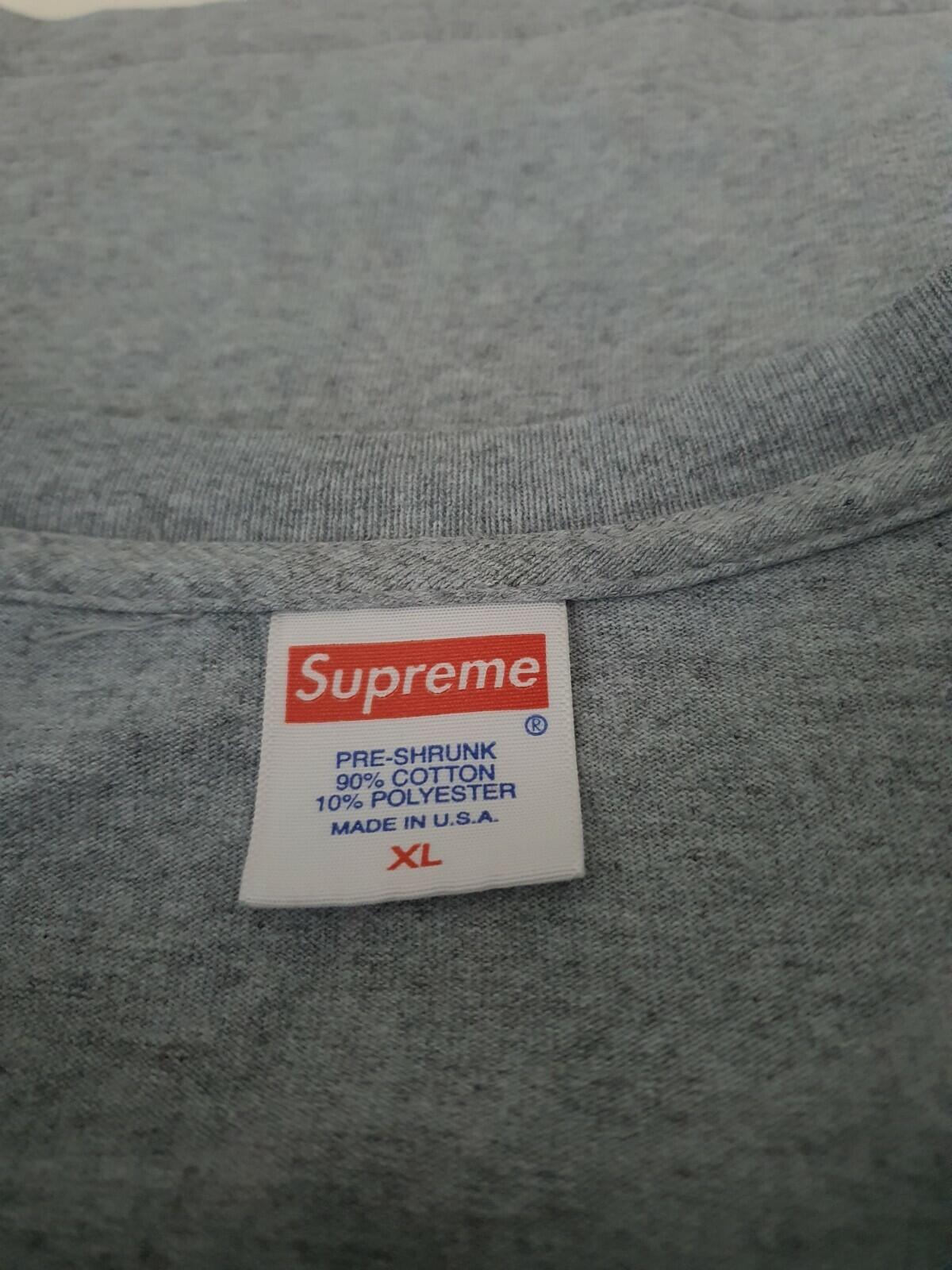 FW15 Supreme x Independent Fuc* The Rest heather grey tee XL T-shirt Made In USA