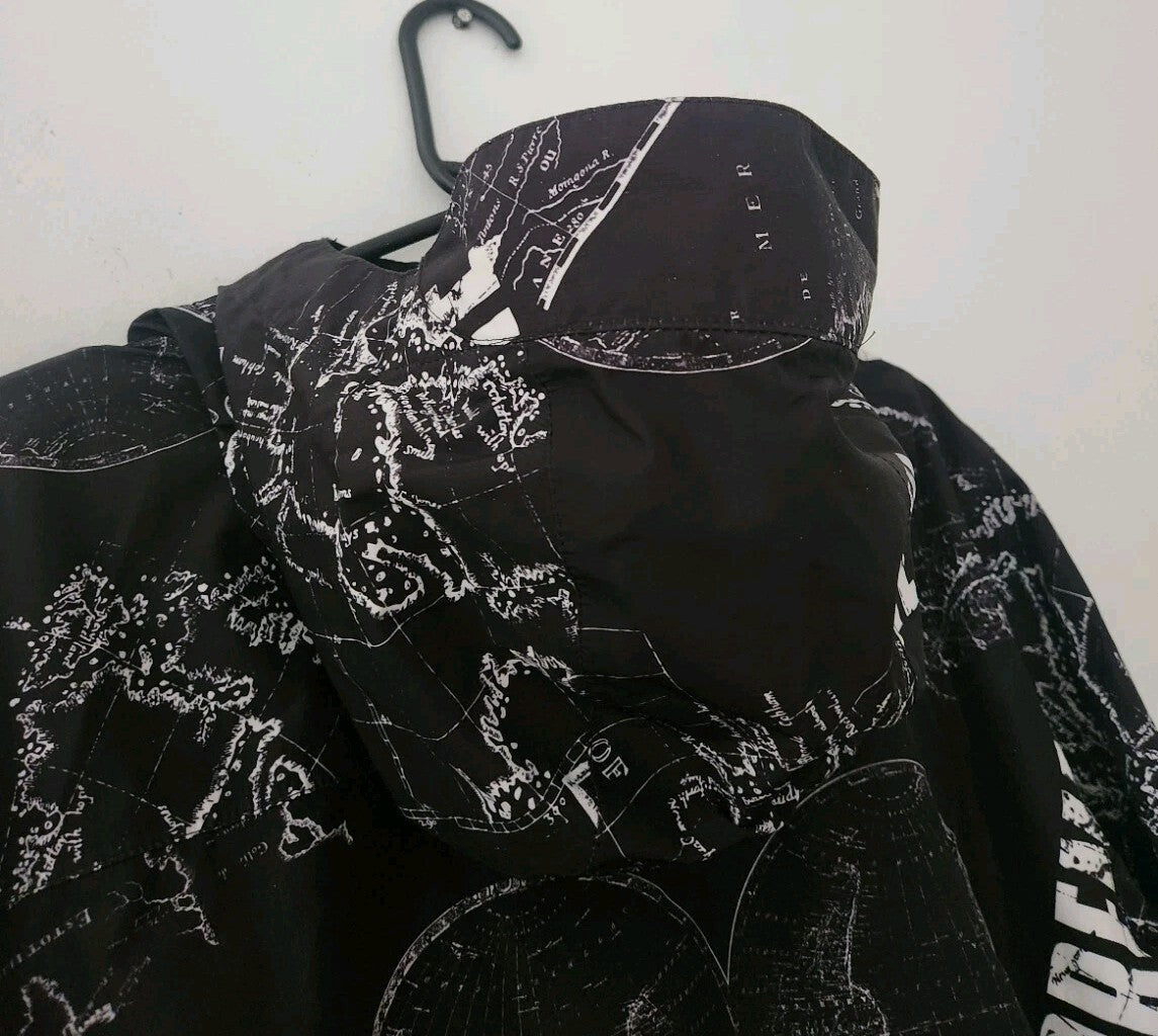 SS12 Supreme x The North Face Venture Jacke L groß TNF schwarz Maps vintage Selten