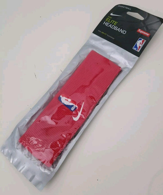 SS19 Supreme x Nike x NBA Cinta para la cabeza Elite roja Nueva y sin abrir Dri-FIT