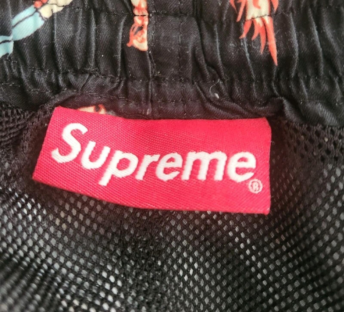 SS18 Supreme Alphabet Water Short Black M Original artwork by Erte. ©Sevenarts