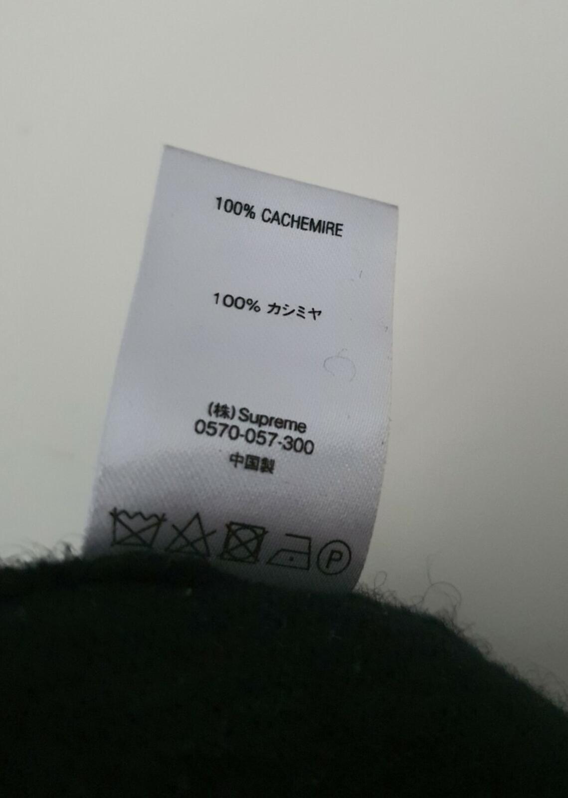 FW18 Supreme Cashmere Sweater Black Size L