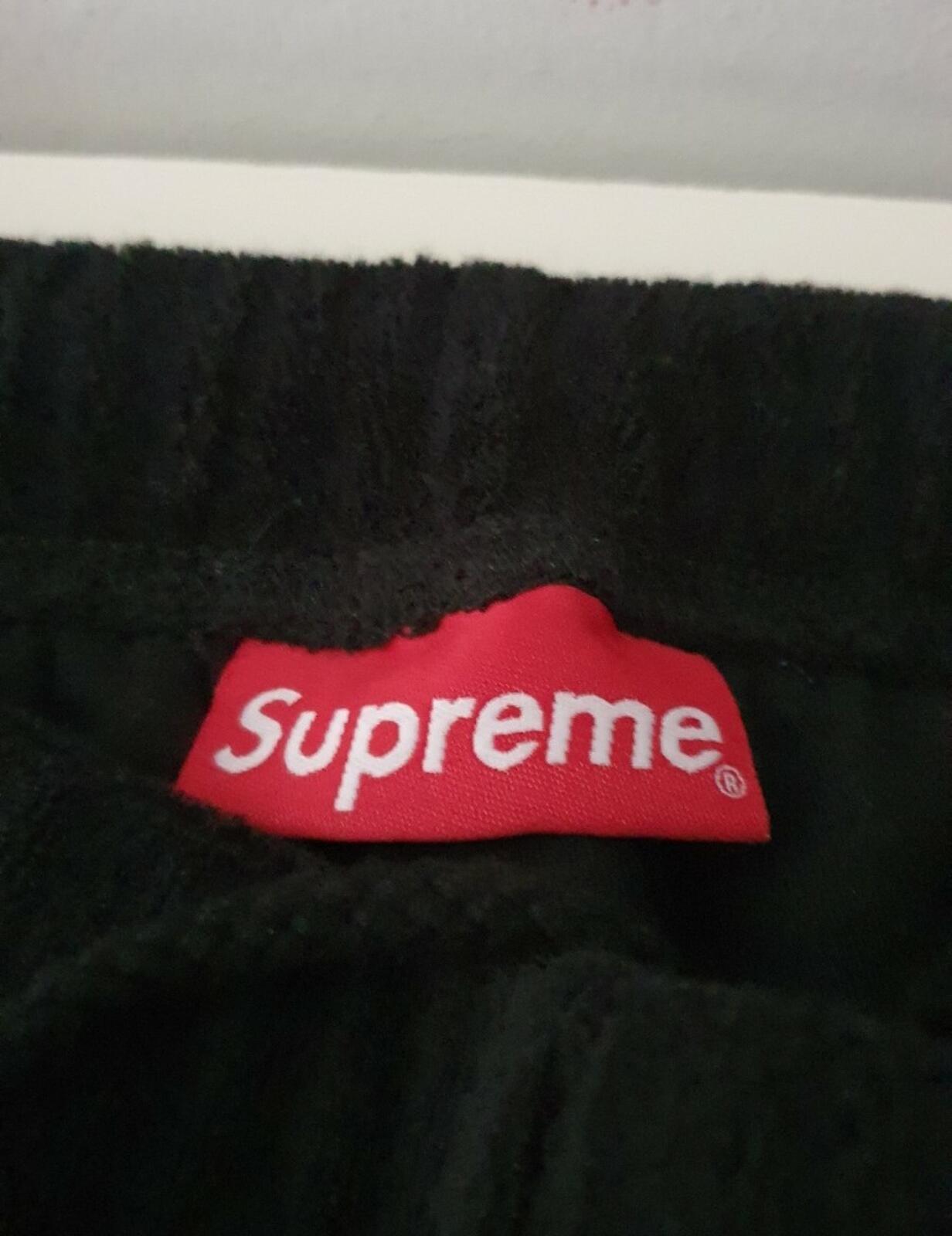 SS20 Supreme Terry Short size S small shorts black Jacquard logo