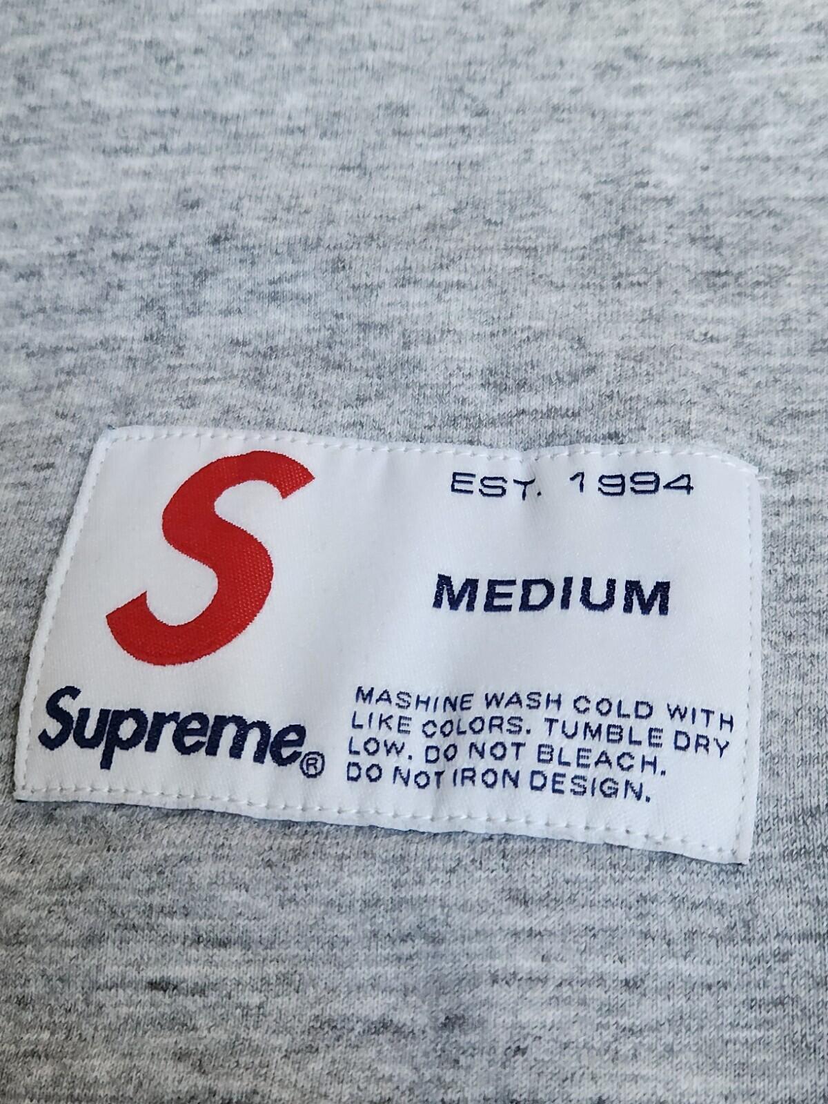FW15 Supreme Stadium Ringer Top grey T-shirt size M Medium tee Rare
