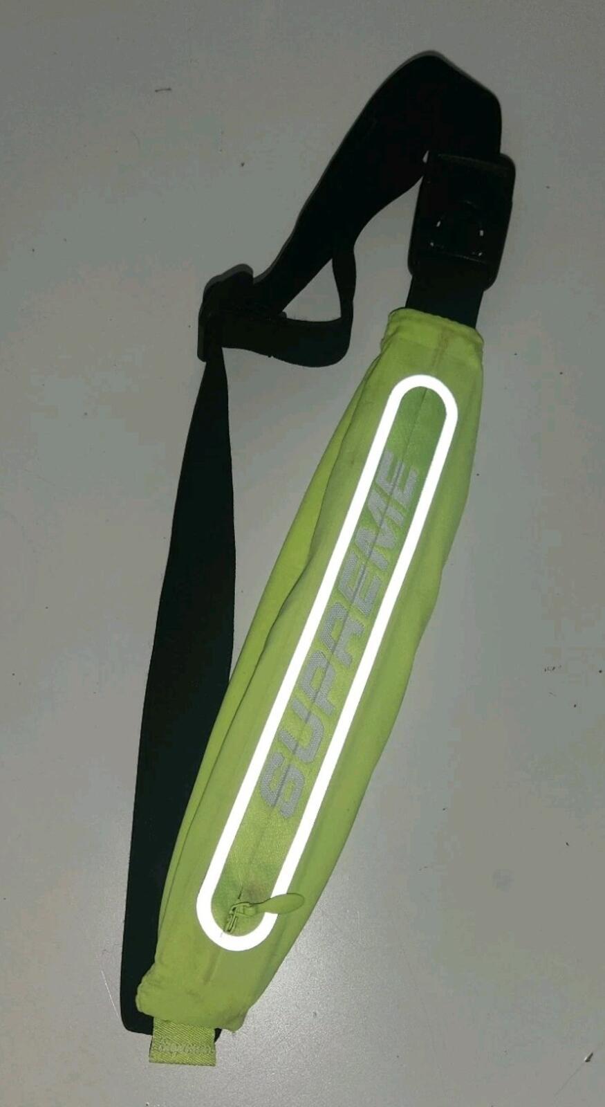 SS19 Supreme Running Bag Leuchtgelb Reflektierender Besatz
