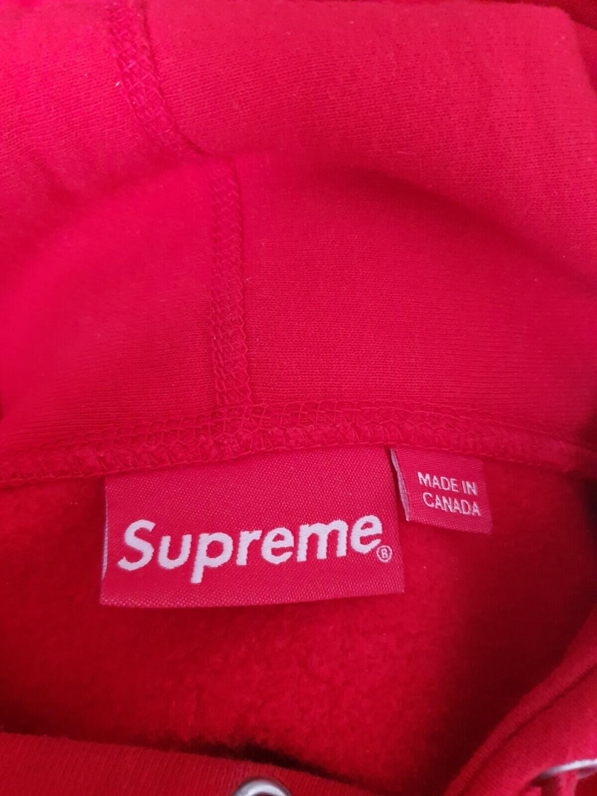 SS19 Supreme Apple Hooded Sweatshirt Red Size M