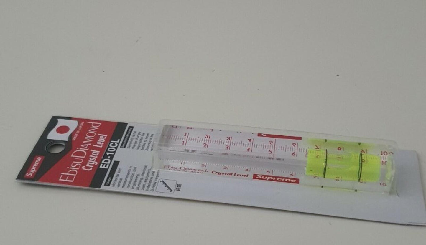 SS22 Supreme x Ebisu Diamond level clear Made in Japan New unopened Accessory