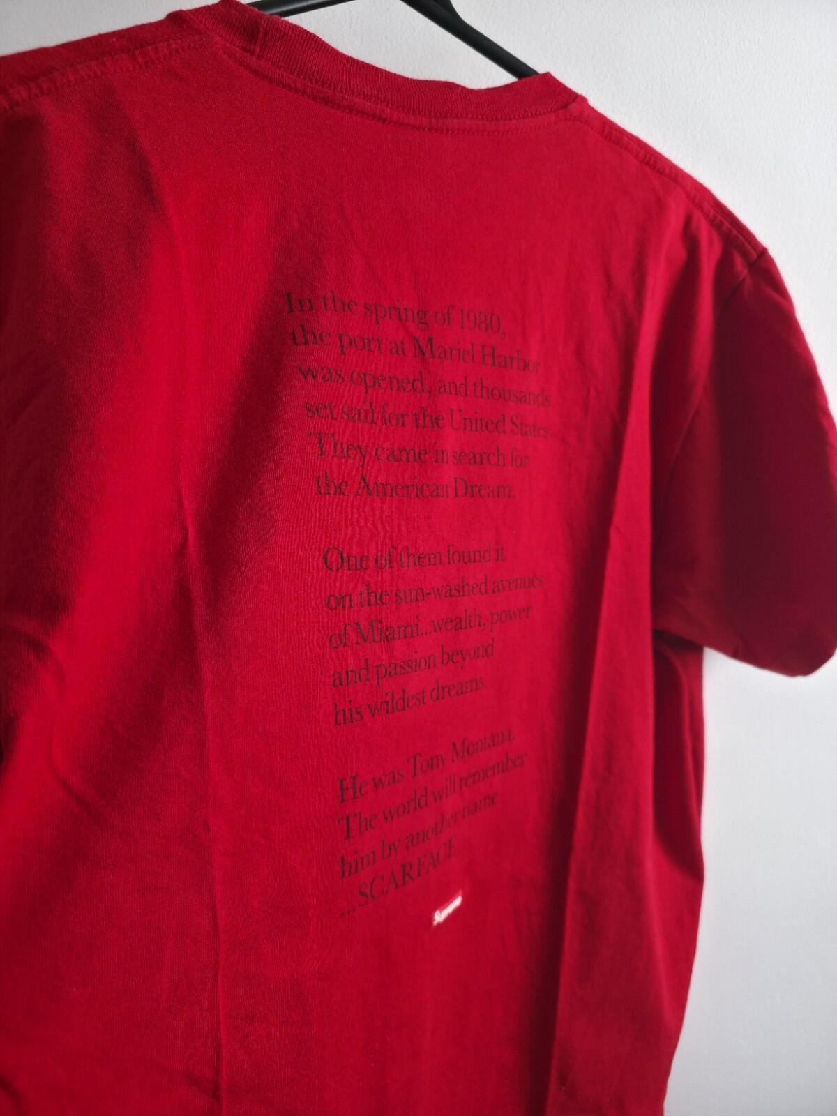 FW17 Supreme x Scarface Split Tee Red Size M