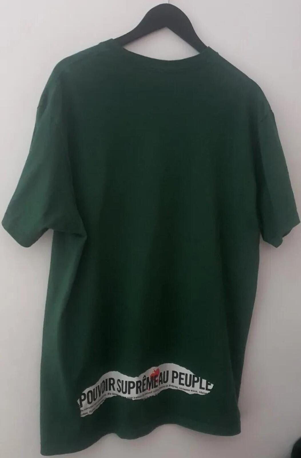 SS19 Supreme Headline tee size L Large Dark Green T-shirt Pouvoir