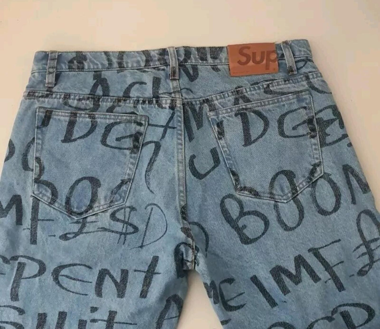 FW22 Supreme Black Ark Regular Jeans 32 W32 L32 blue denim