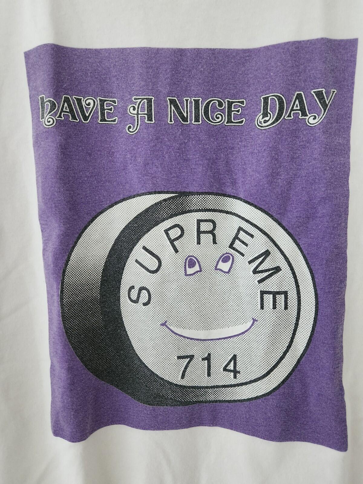 SS14 Supreme Lude Tee Größe M Medium Weiß T-Shirt Have a nice day Pille Selten