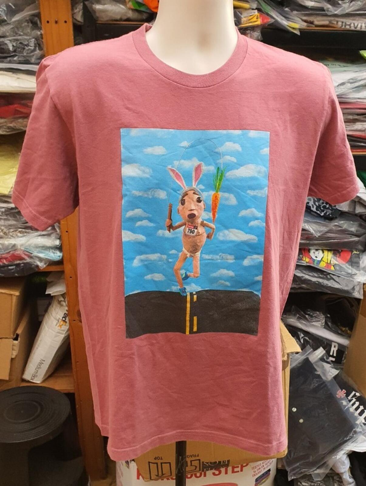 SS17 Supreme x Mike Hill Runner Tee size M medium dark rose T-shirt