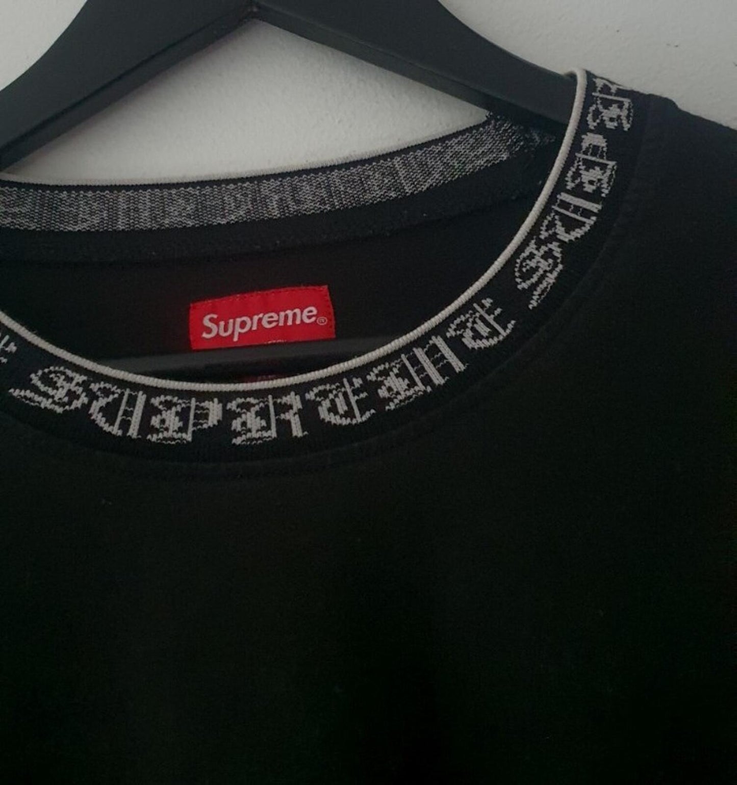 SS21 Supreme Old English Collar Logo L/S te size XL longsleeve t-shirt top