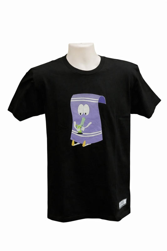 2015 HUF x SOUTH PARK '420 PACK' TOWELIE T-Shirt Schwarz Größe S