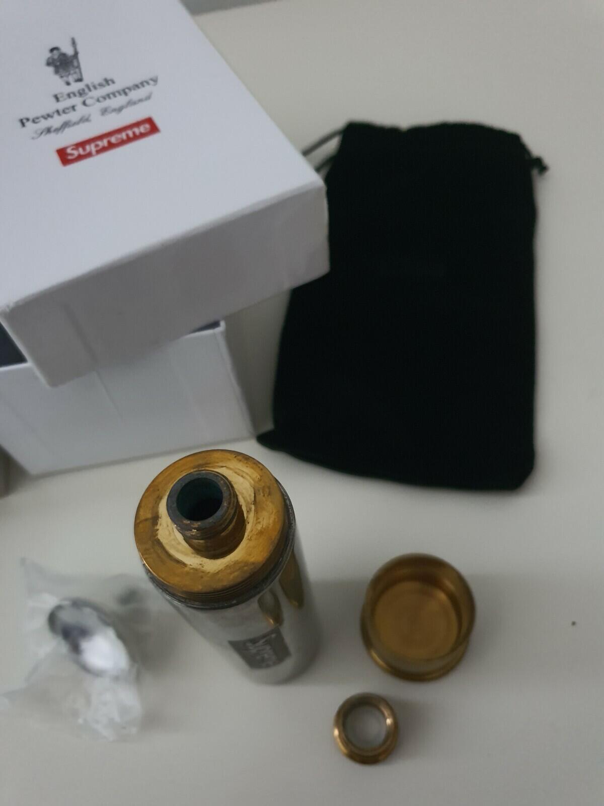 SS18 Supreme x English Pewter Company Cartridge Bullet Flask Metal