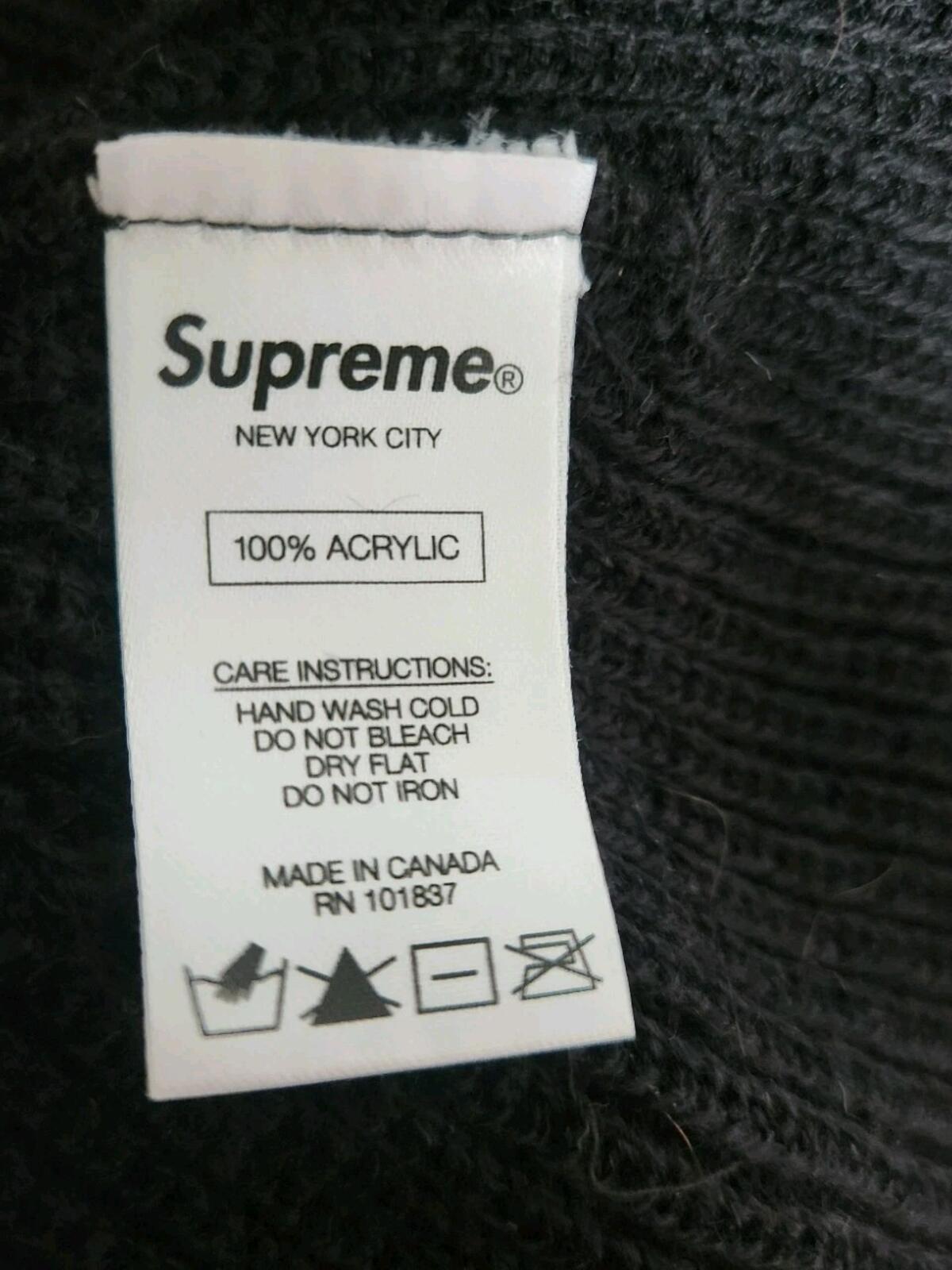 SS15 Supreme x White Castle Beanie Schwarz Weiß Mütze
