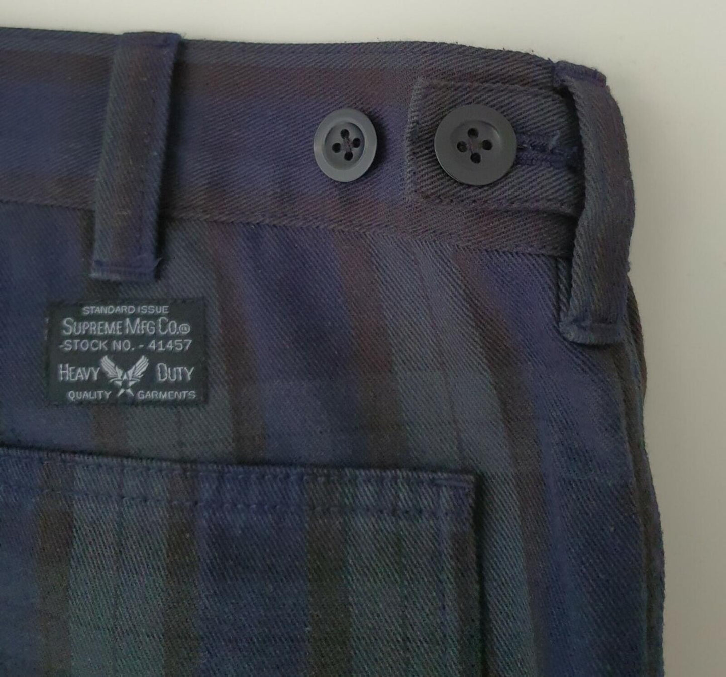 FW14 Supreme Flight Blackwatch plaid pant size 30 tartan trousers pants W30 L30