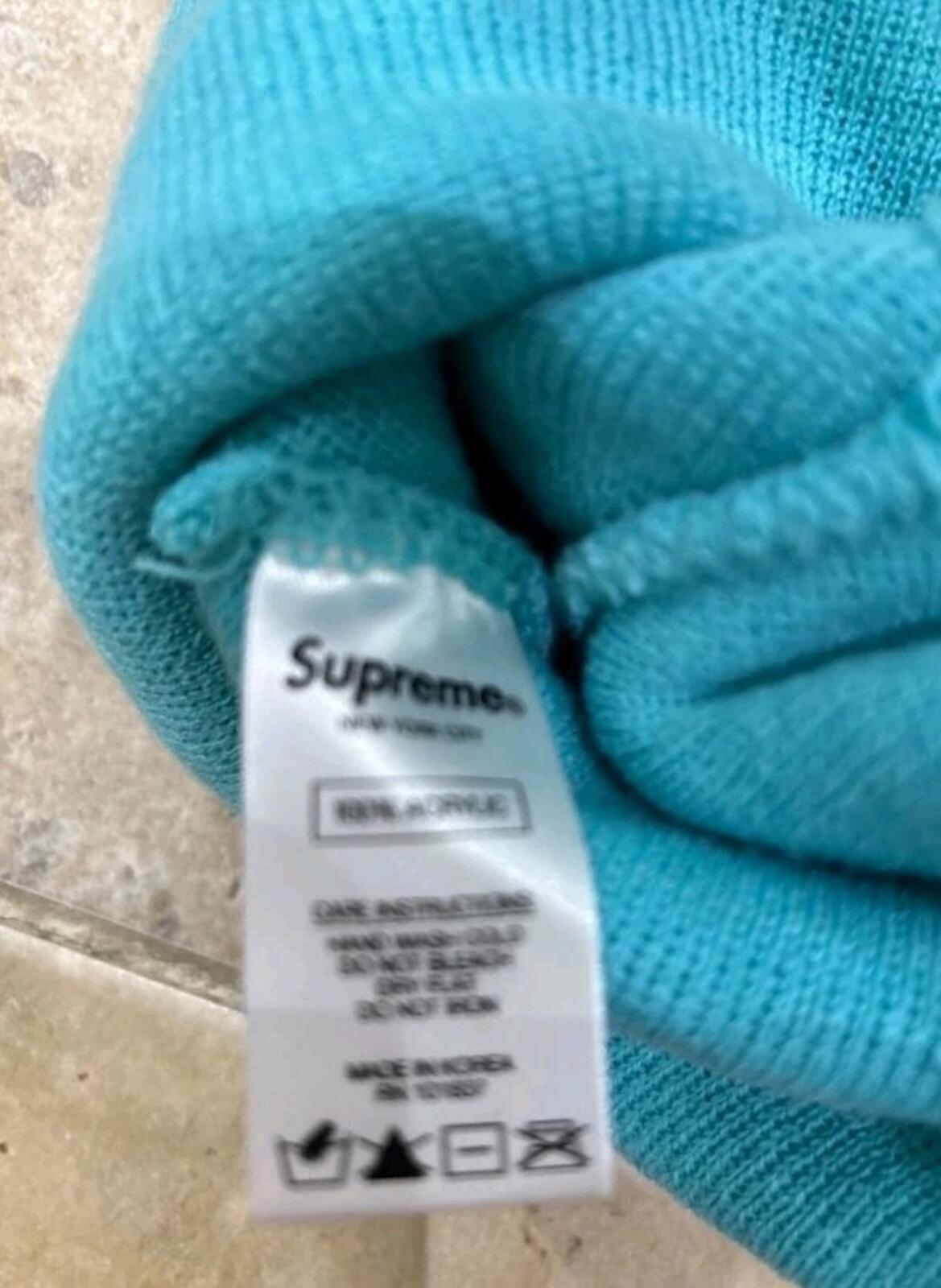 SS20 Supreme Daniel Johnston beanie turquoise hat blue