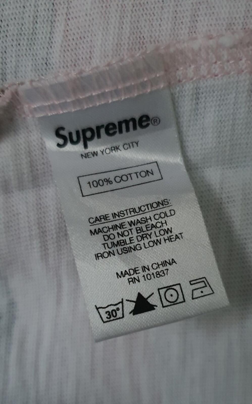 SS18 Supreme Pocket Tee Pink Camo Size M