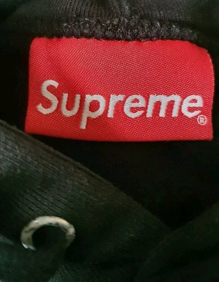 SS20 Supreme Cutout Letters Hooded Sweatshirt size L large black hoodie