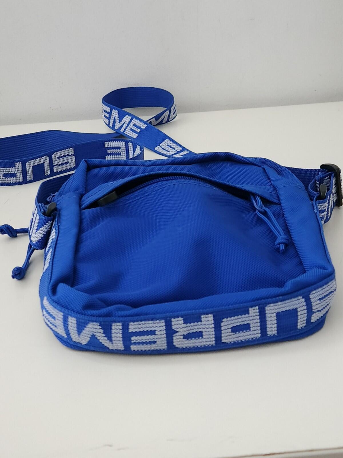 SS18 Supreme shoulder bag royal Cordura Fabric blue