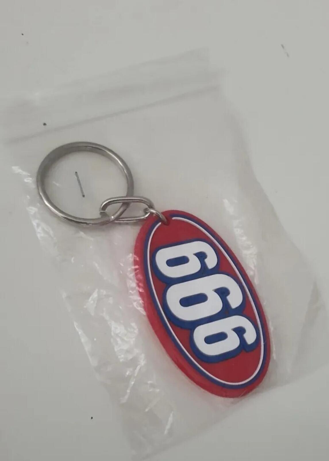SS17 Supreme 666 keychain red plastic keyring New and unopened Accessory