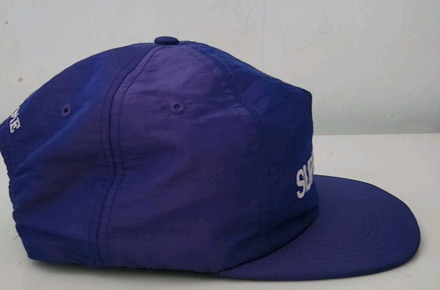 Gorra de 5 paneles Supreme Iridescent Logo SS16 Morada