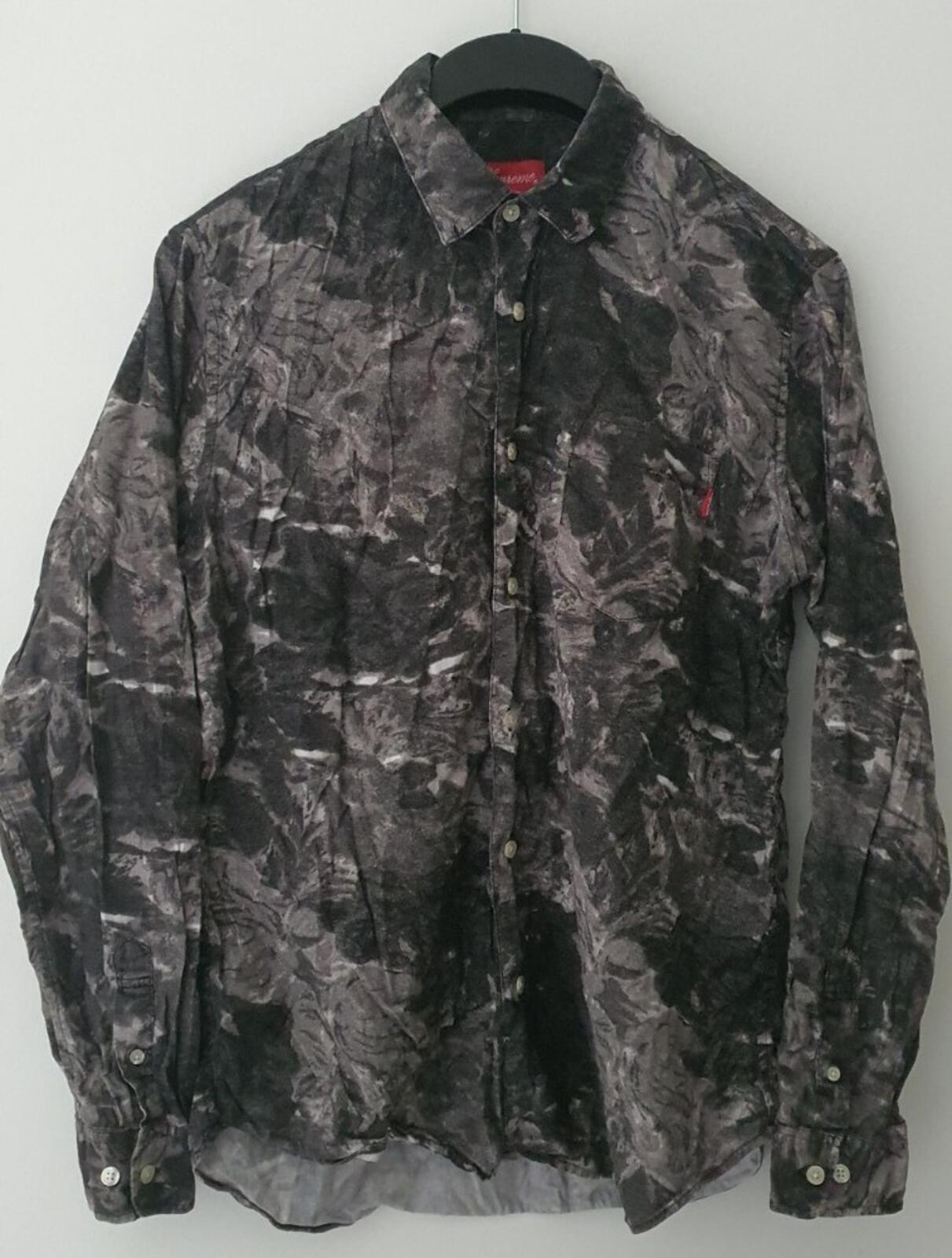 FW16 Supreme Brushed Floral long sleeve L/S shirt M medium flowers