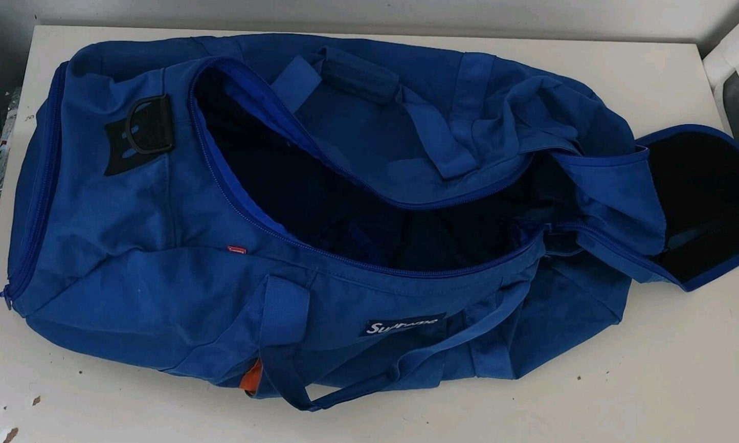 FW04 Supreme 40 Thieves XD Duffle Bag Blue Duffel Vintage 2004 Made In U.S.A