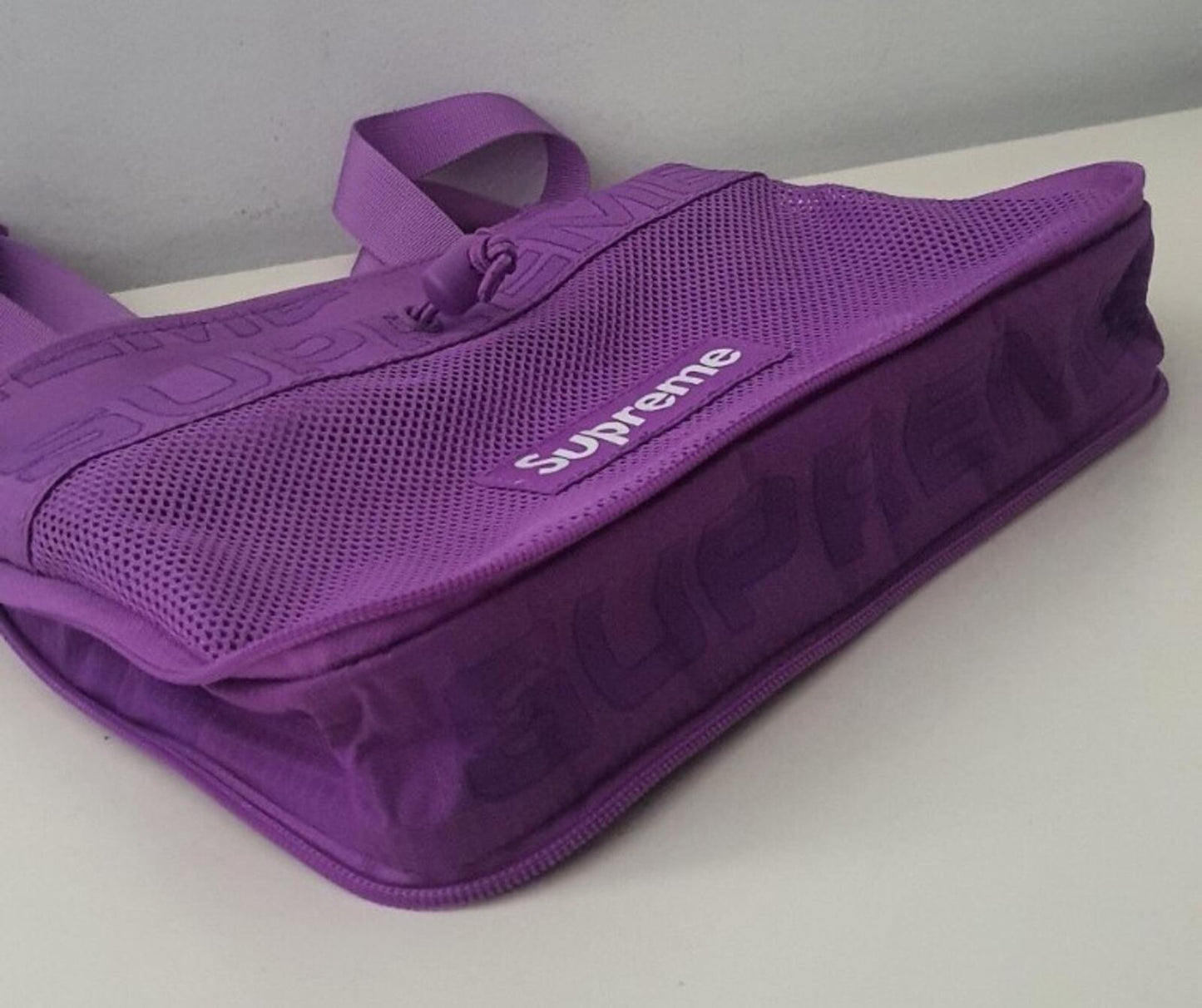 FW21 Supreme side bag Purple shoulder bum bag Water Resistant Violet