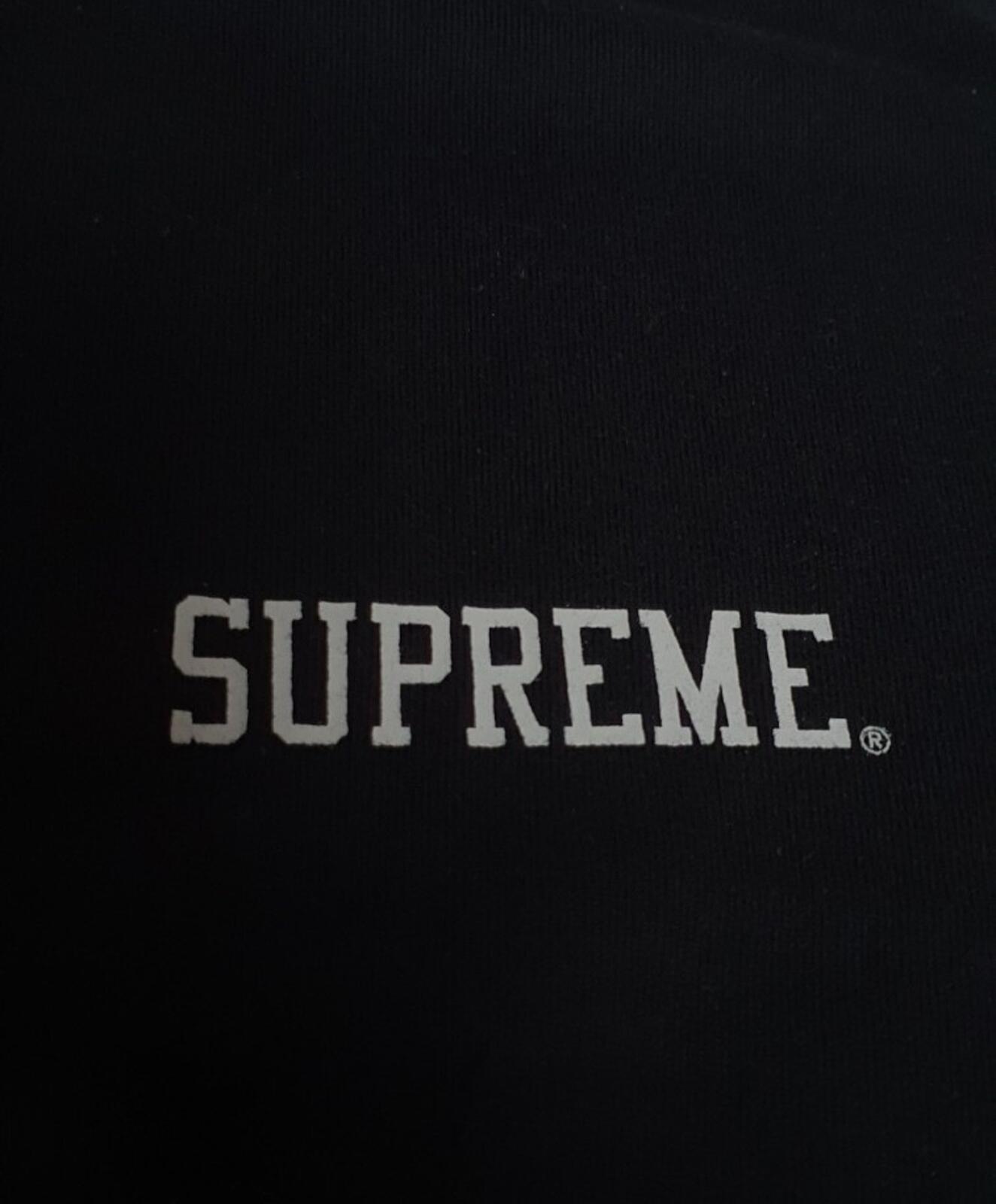 SS17 Supreme x M. C. Escher camiseta de béisbol de algodón talla M color negro