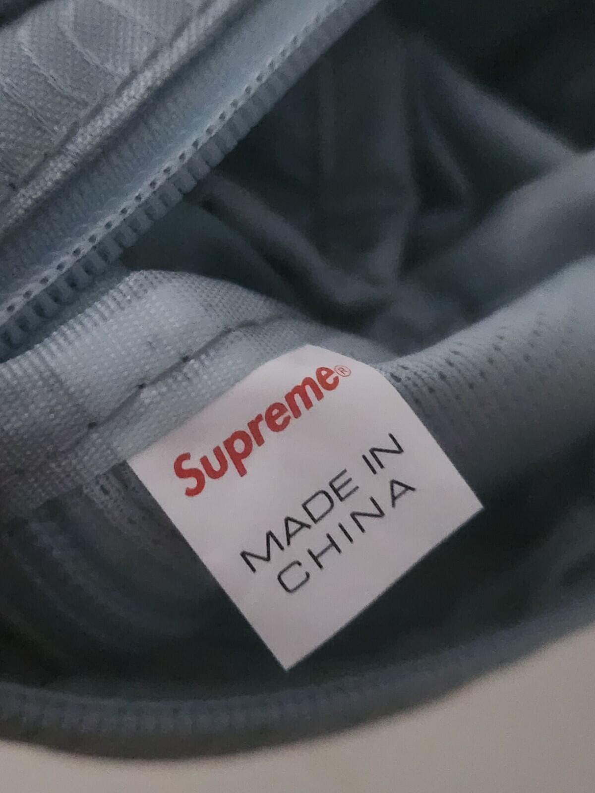 SS19 Supreme Organizer pouch cordura nylon bag Jacquard Logo wallet Ice Blue