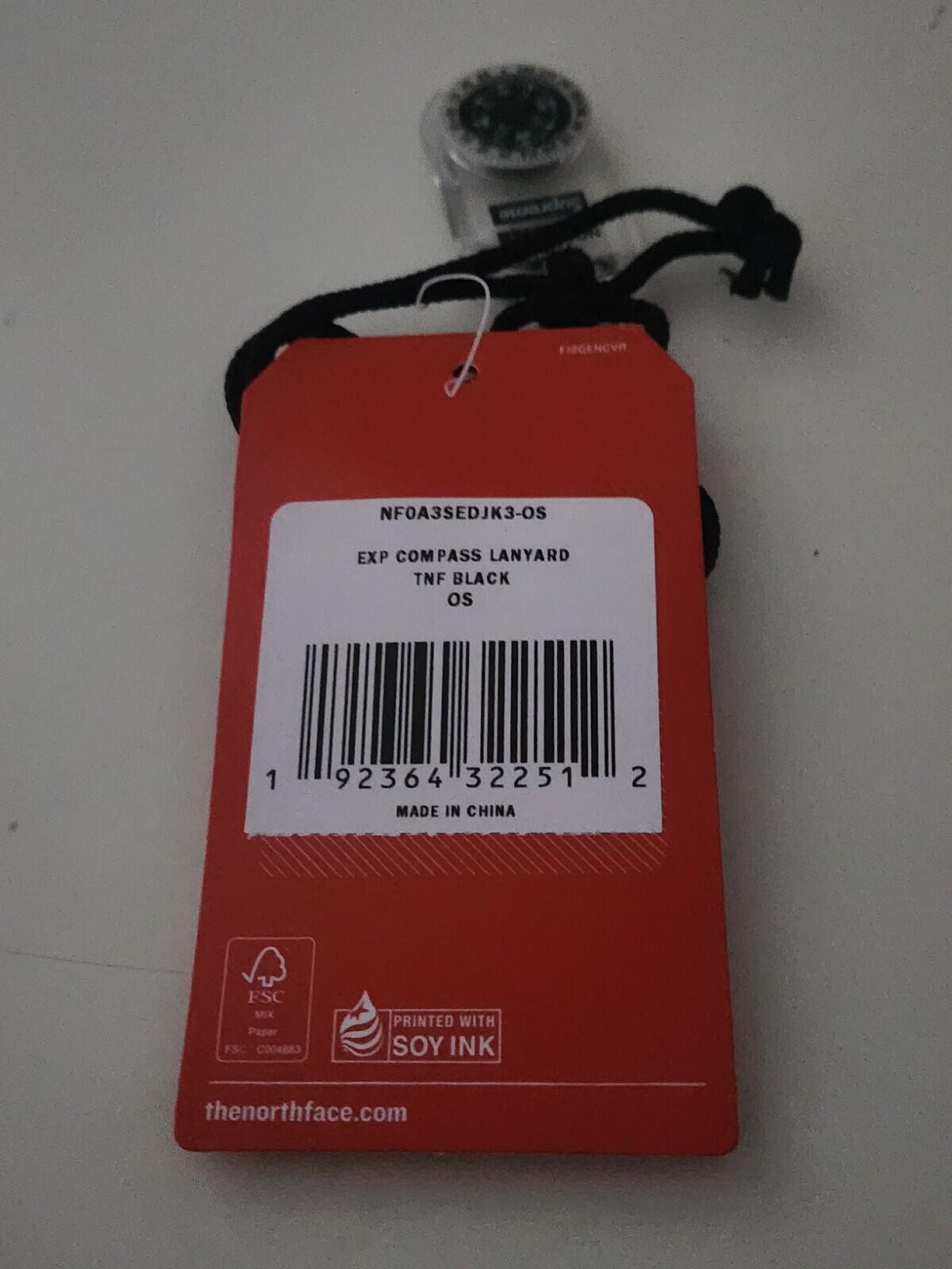 FW18 Supreme x THE NORTH FACE compass necklace Accessory TNF New With Defects