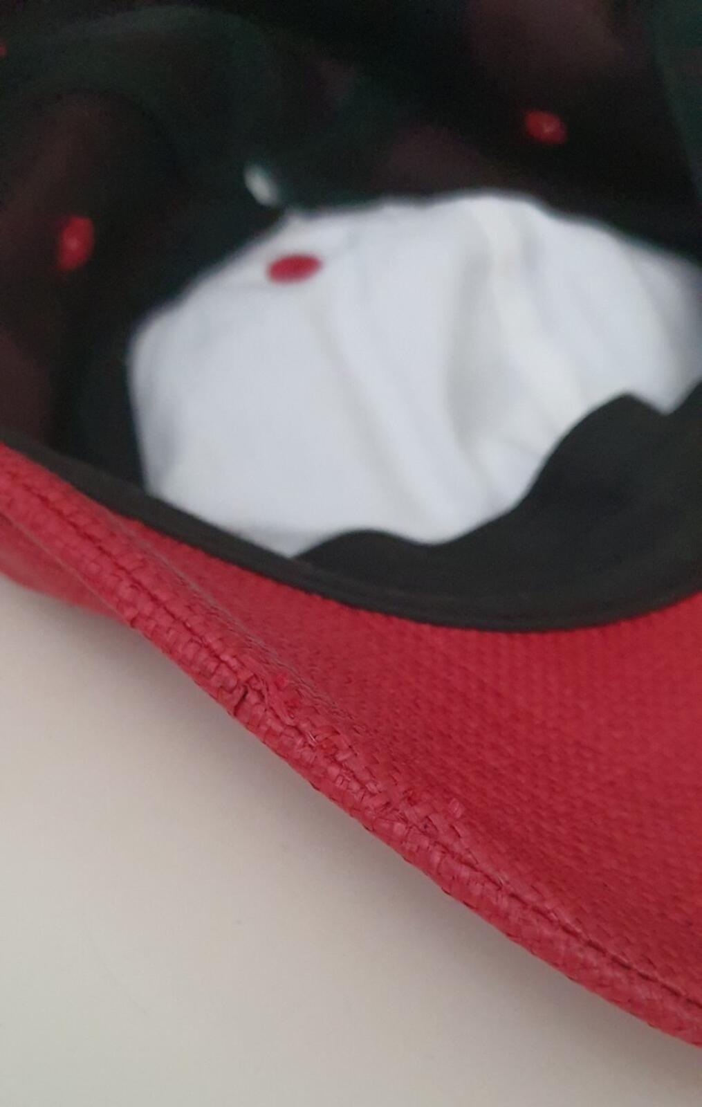 Gorra SS22 Supreme Raffia S Logo 6 Paneles Roja