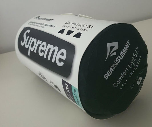 Colchoneta autoinflable Supreme Sea to Summit SS21 negra. Accesorio nuevo