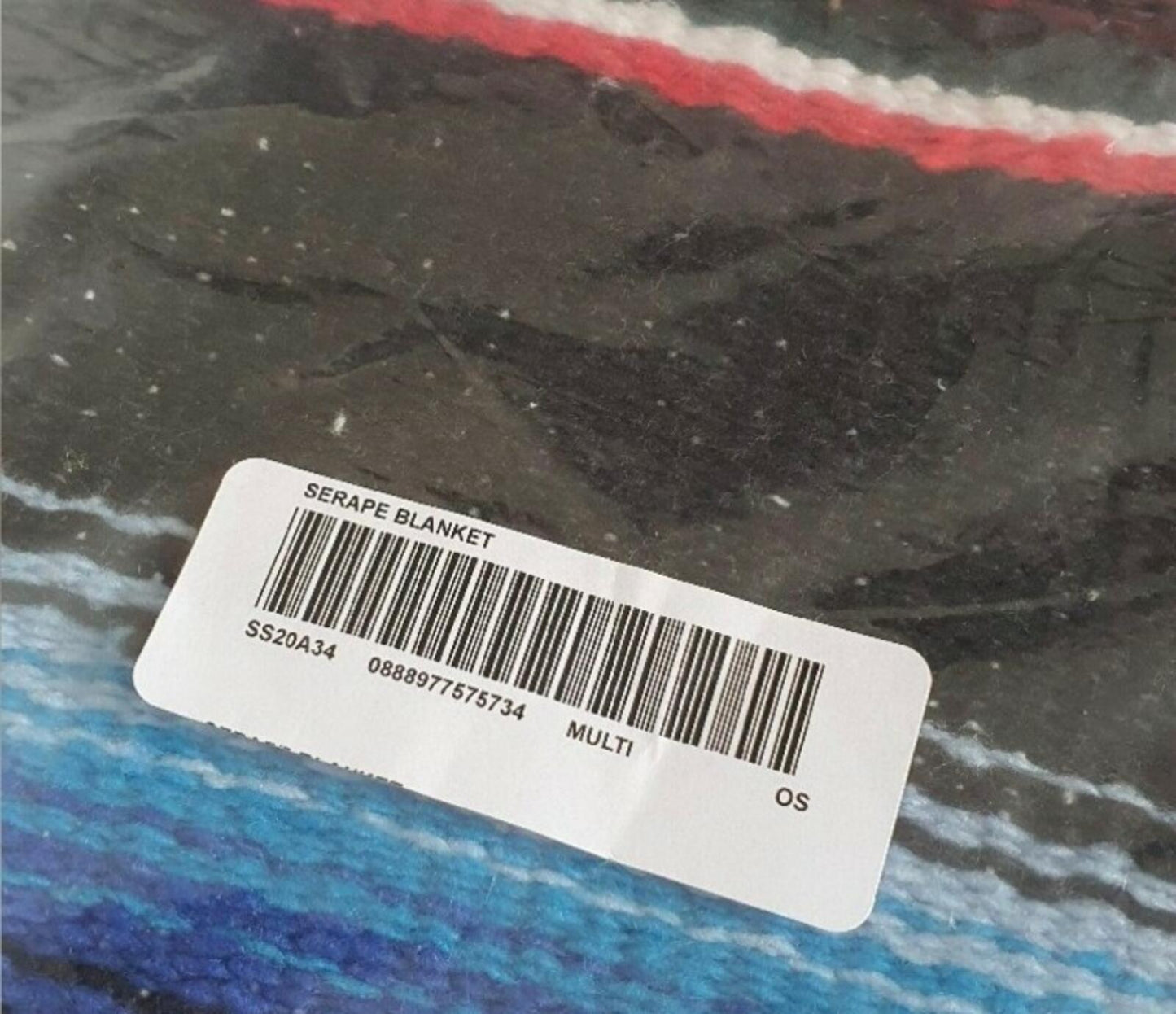 SS20 Supreme Serape Blanket Size 82" x 62" Handowoven