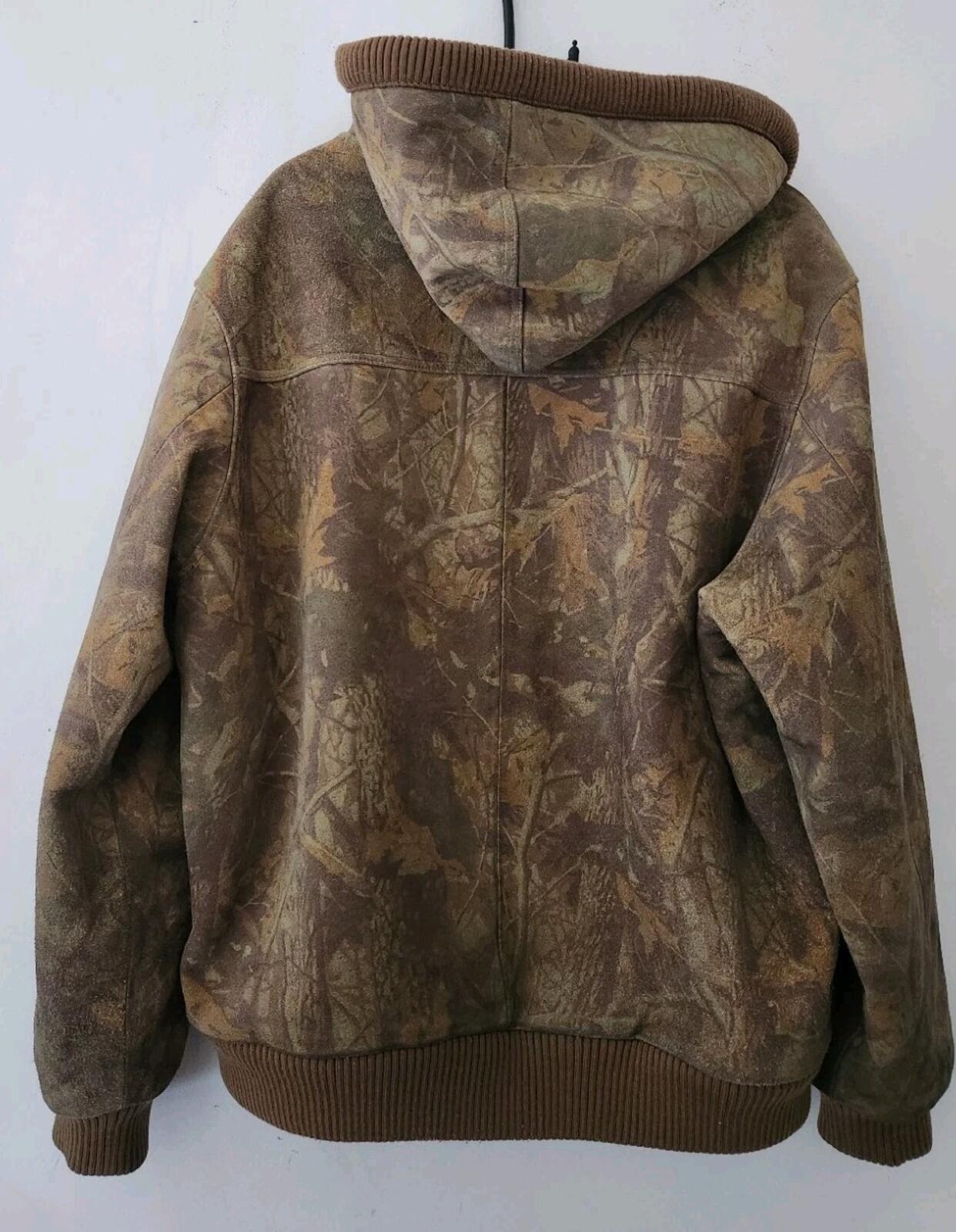 FW17 Supreme hooded suede work jacket $588 Tree Camo L