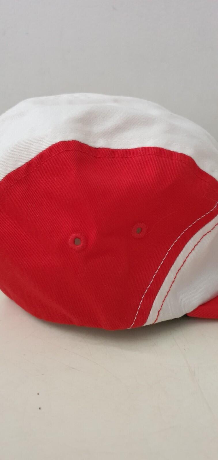 FW18 Supreme Contrast Panel camp cap red white hat box logo
