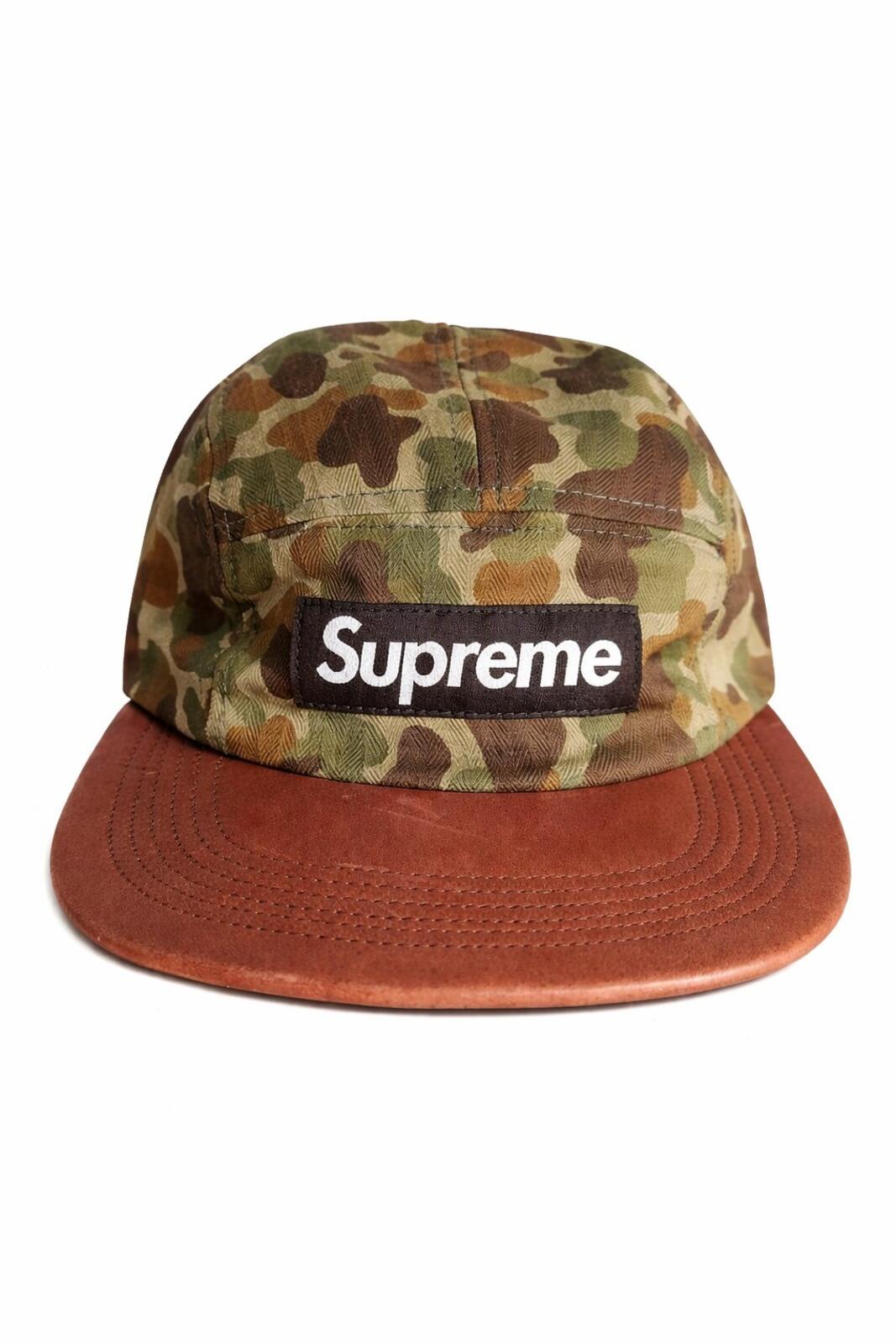 SS12 Supreme Camo Leather Camp Cap