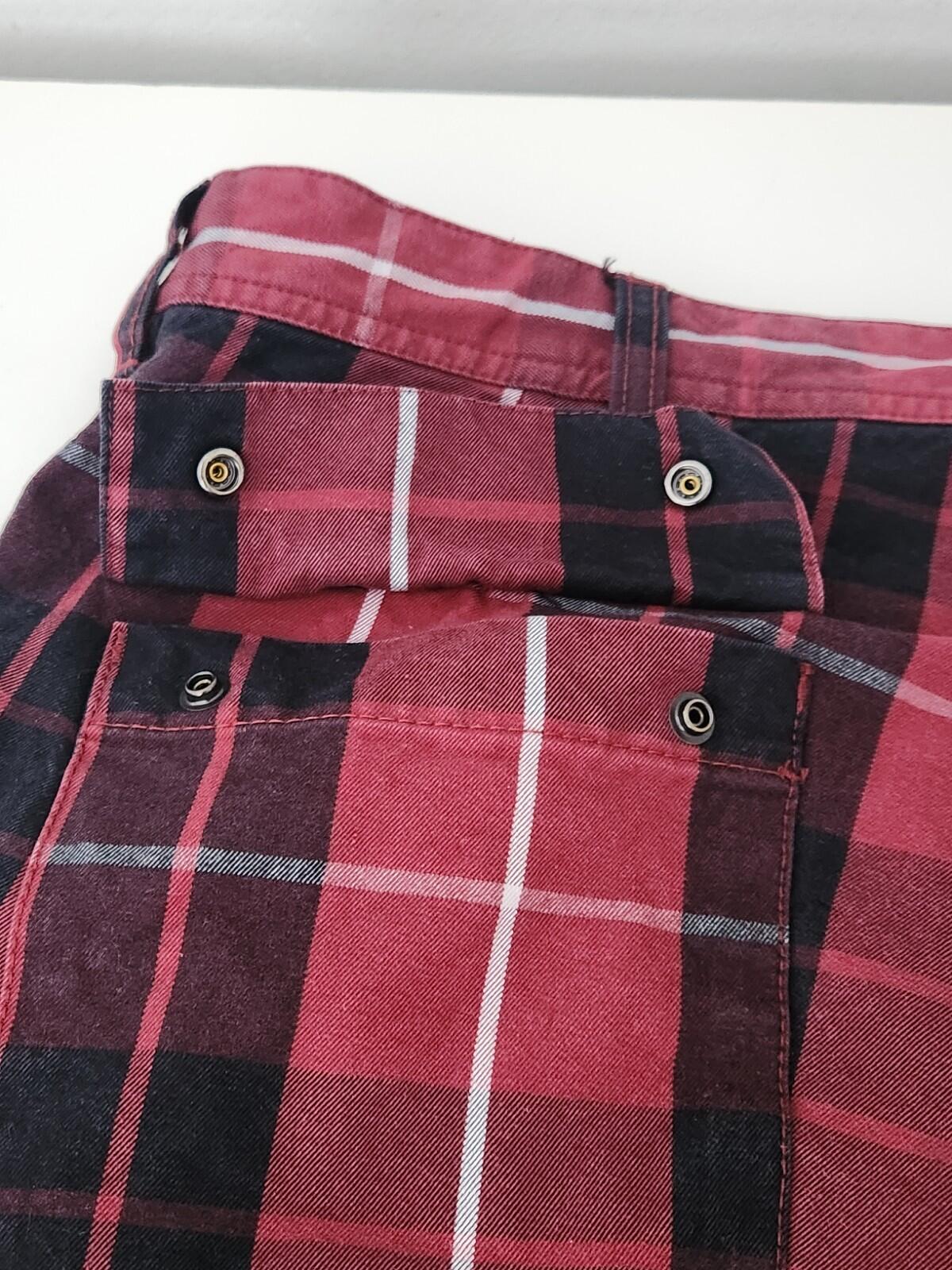 SS21 Supreme Cargo Flight Pant Tartan Red Size 34 W34 L 32